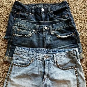Jean Shorts AE, H&M